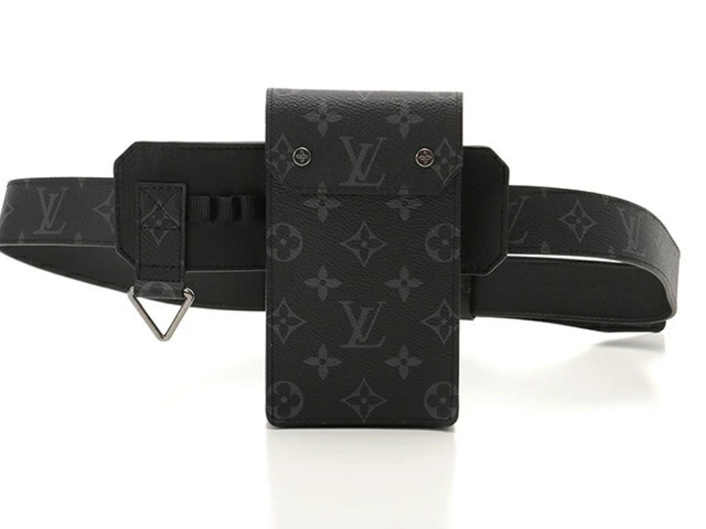 LOUIS VUITTON Waist Bag Ceinture Utility Monogram Eclipse Black